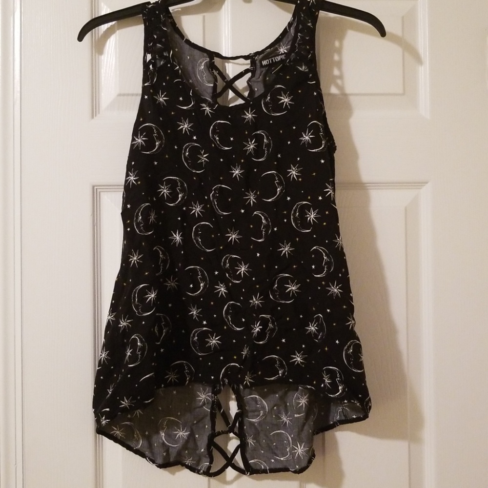 Celestial Crisscross Tank Top